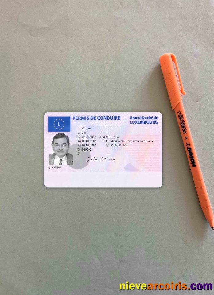 Luxembourg driving license photolook